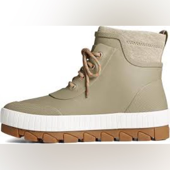 NWT Women’s Size 12 Sperry Torrent Olive Green Chelsea Rain Boots - Picture 12 of 16